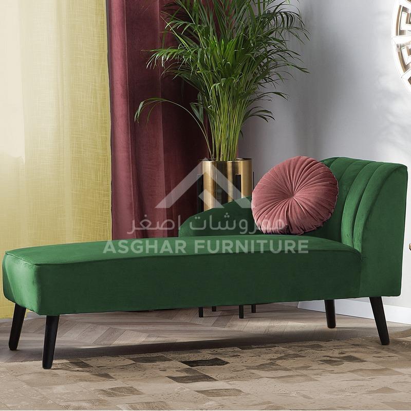 Cobalt Velvet Chaise - Image 3