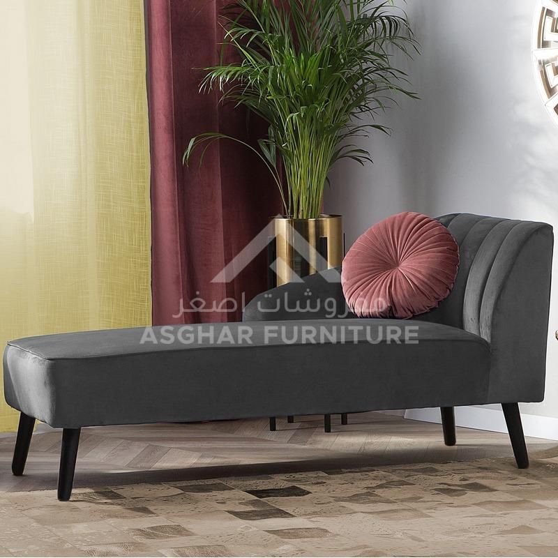 Cobalt Velvet Chaise - Image 4