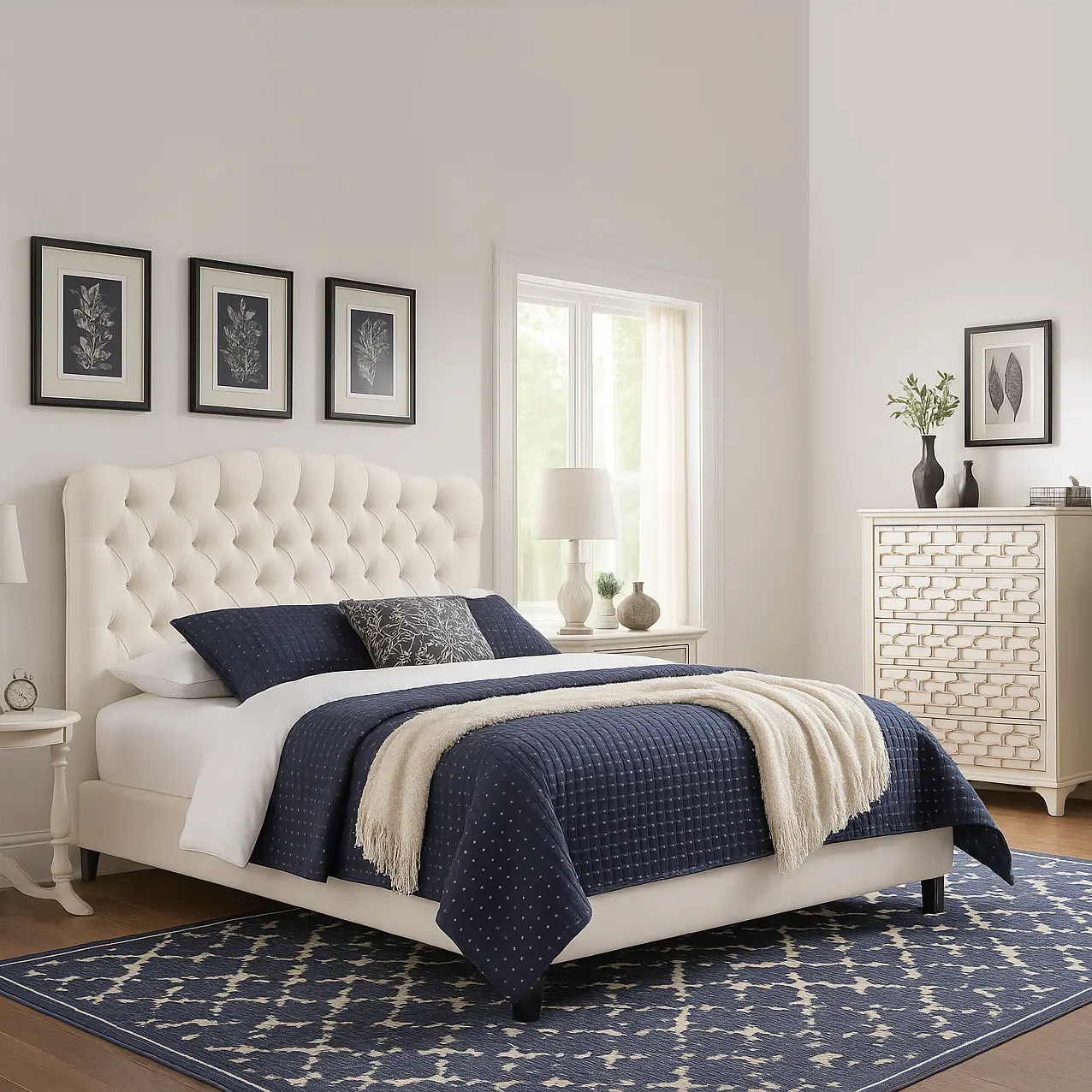 Diamond Tufted Bed - Image 3