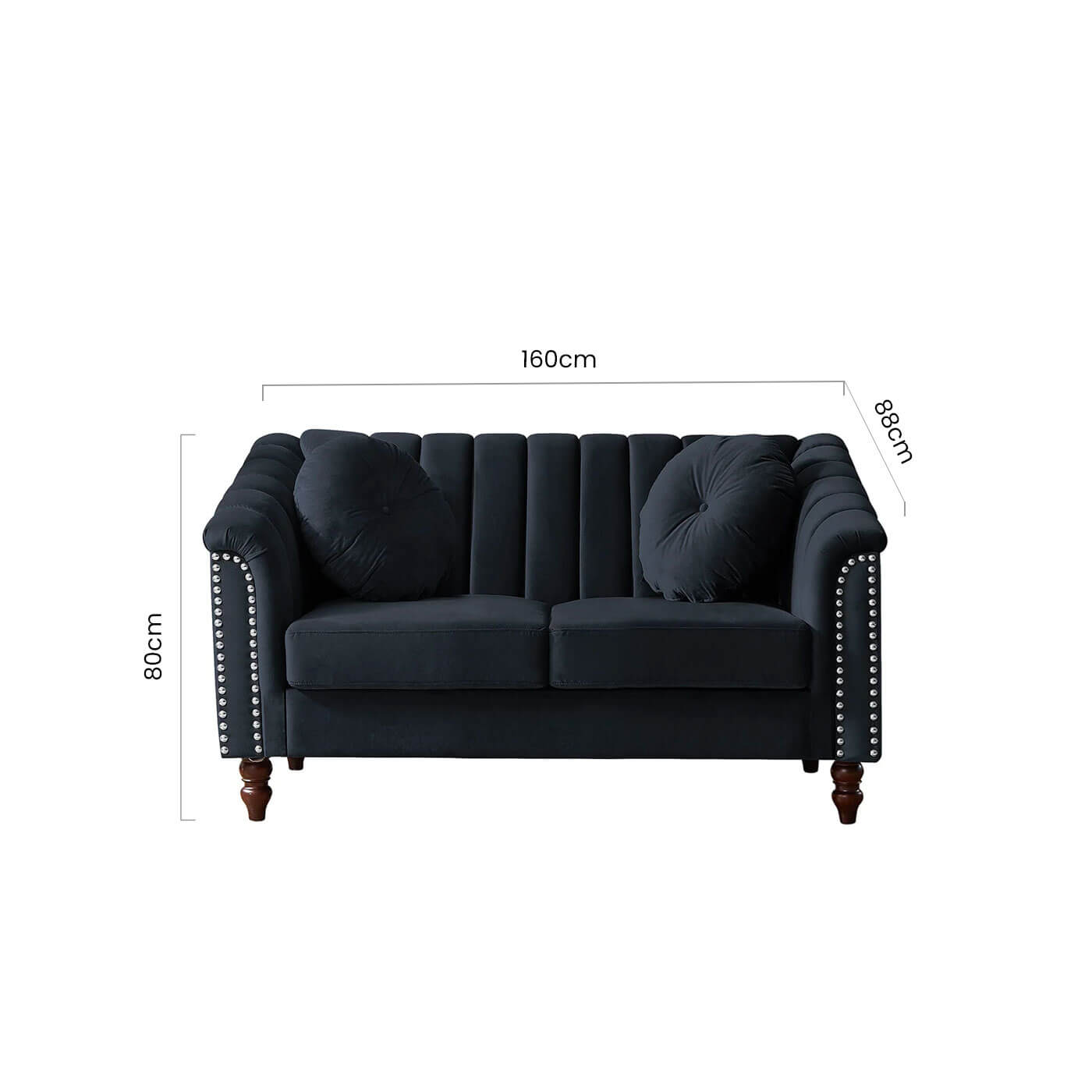 Flared Armrest Sofa - Image 8