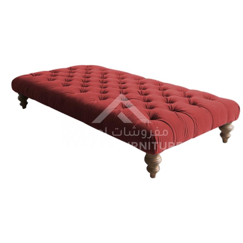 Harry Velvet Ottoman - Image 3