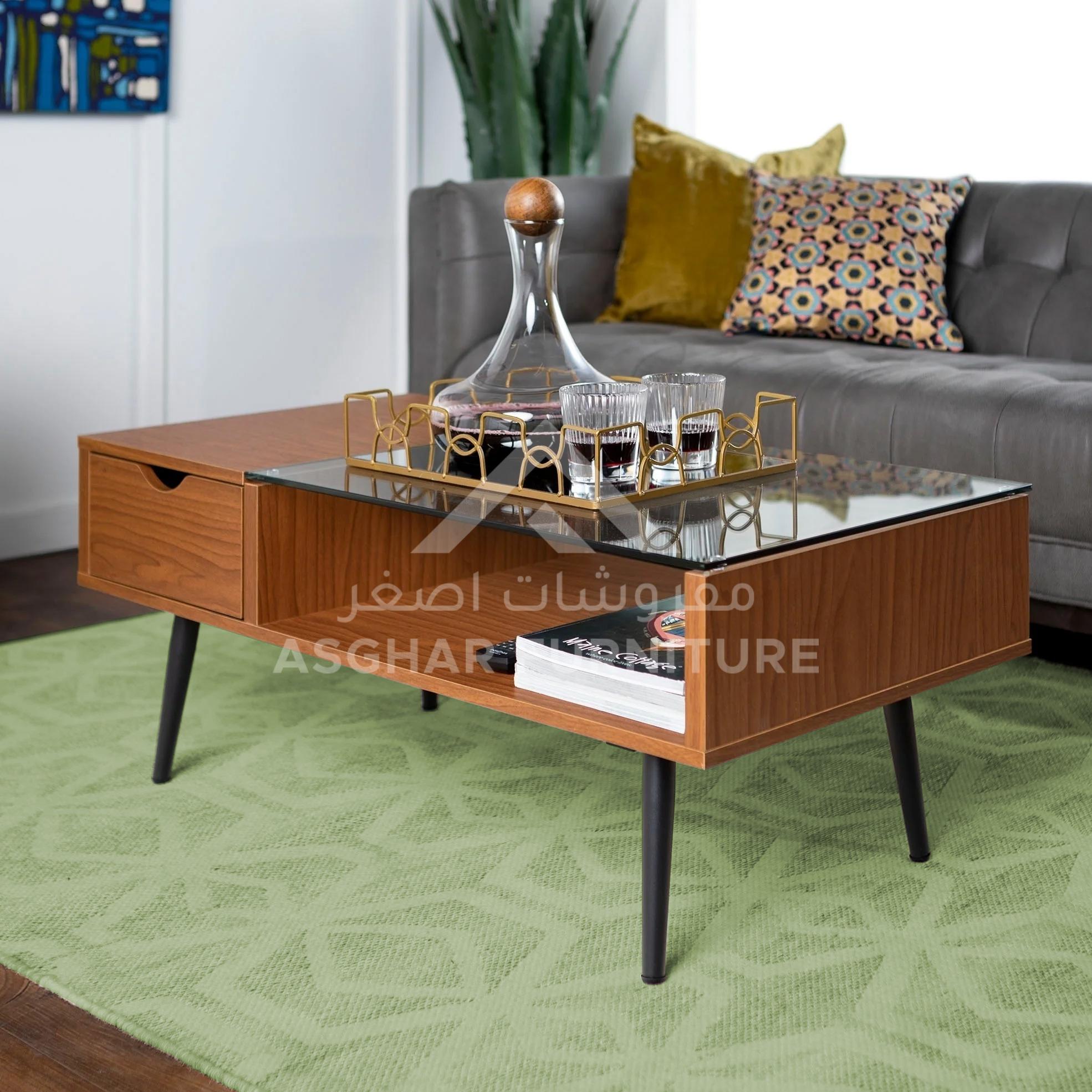 Mansel Glass Top Coffee Table - Image 2