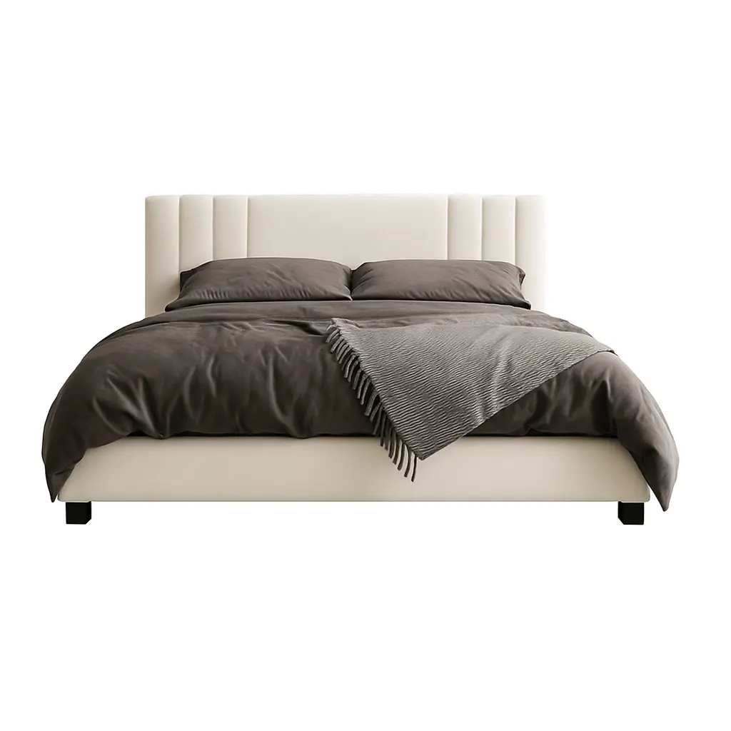 Neats Upholstered Bed with Free Mattress - Image 4