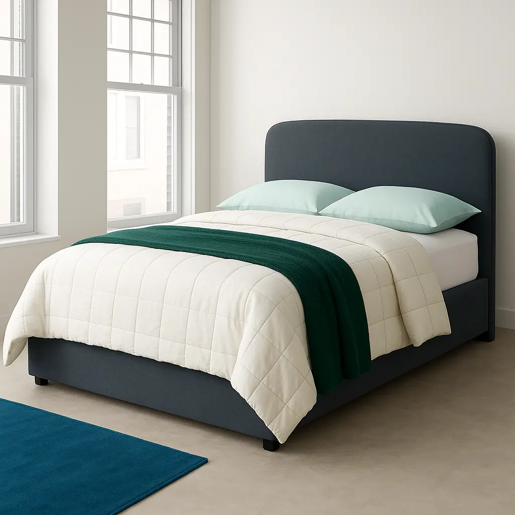 Noir Minimalist Bed with Free Mattress - Image 3