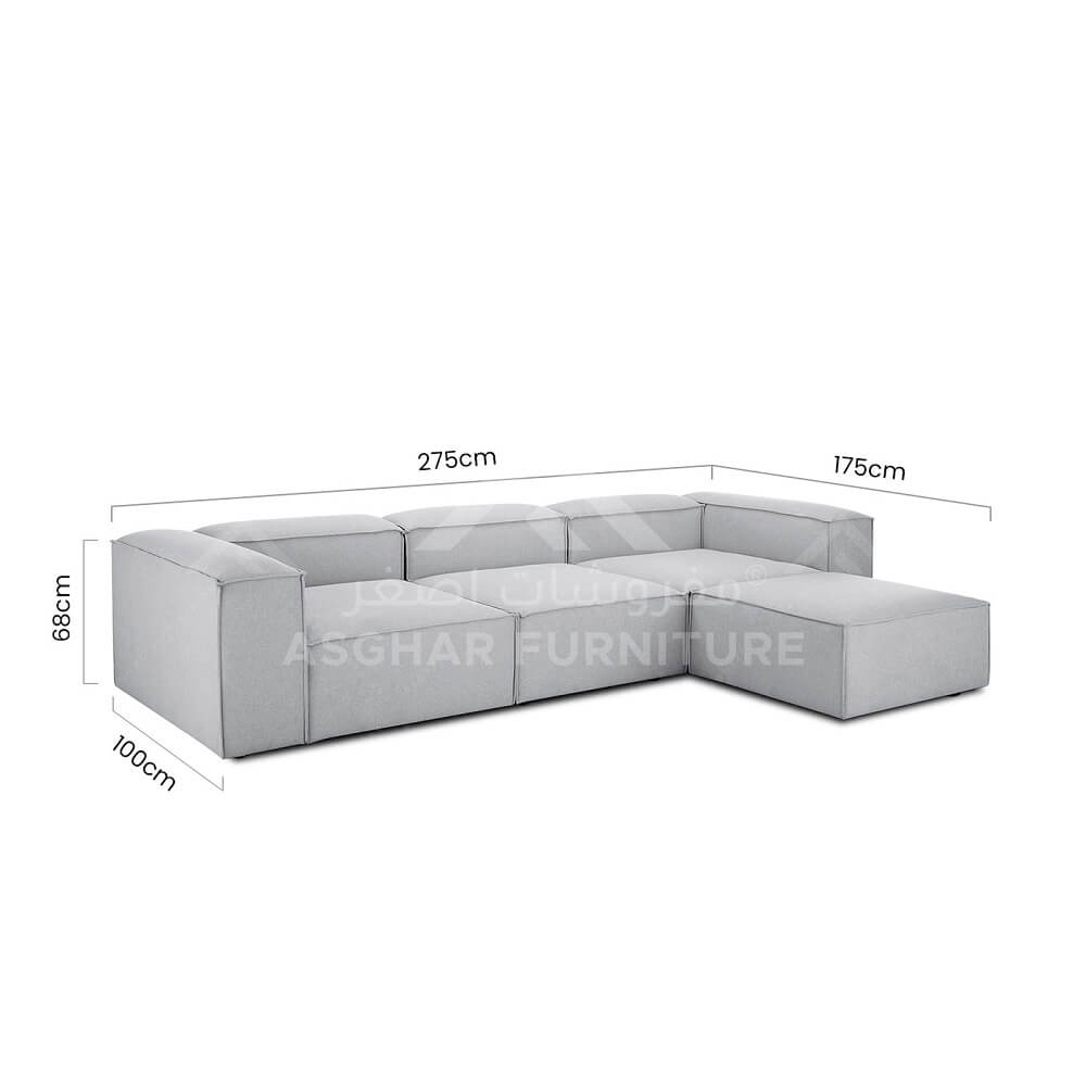 Posh 4-seater modular sofa - Image 6