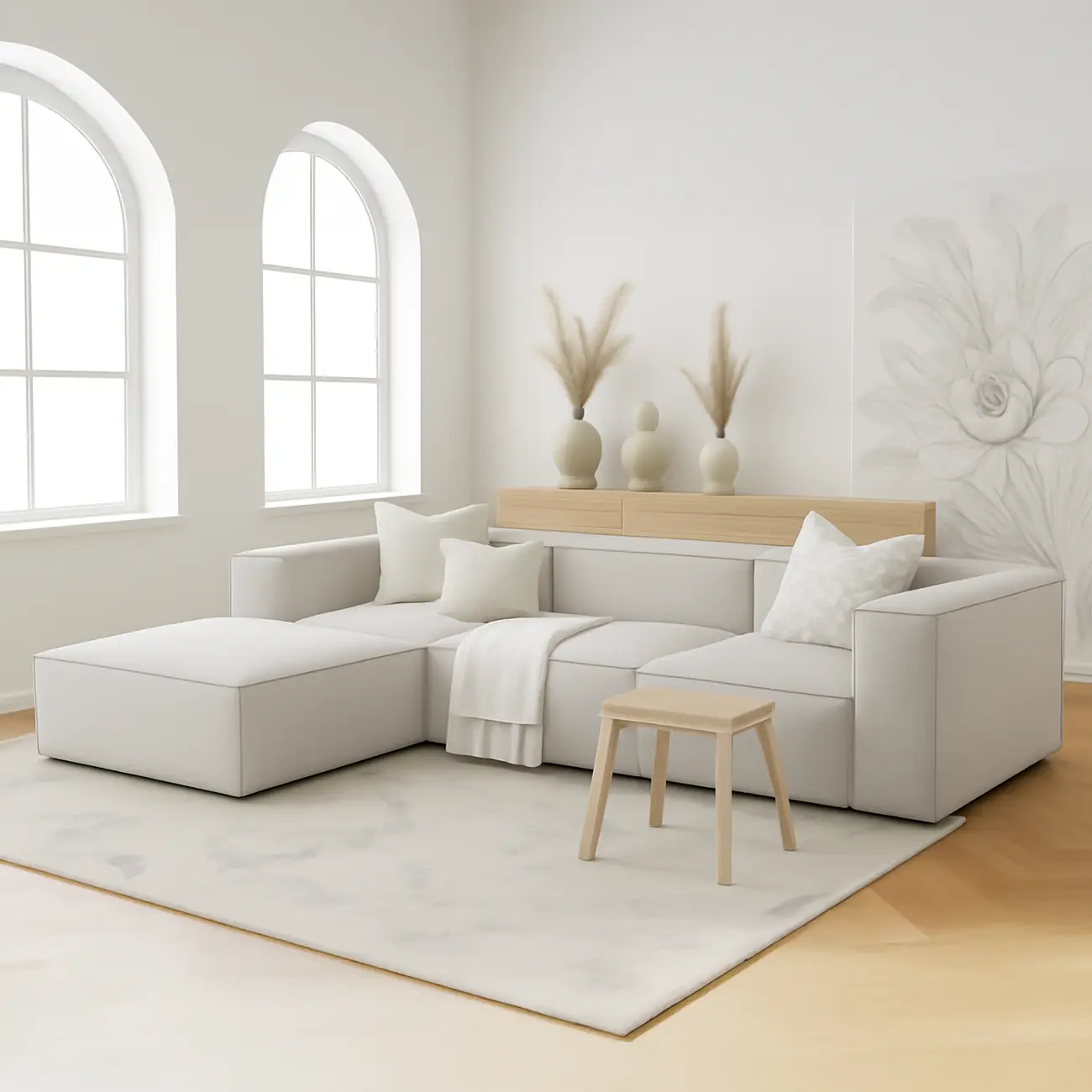 Posh 4-seater modular sofa - Image 3