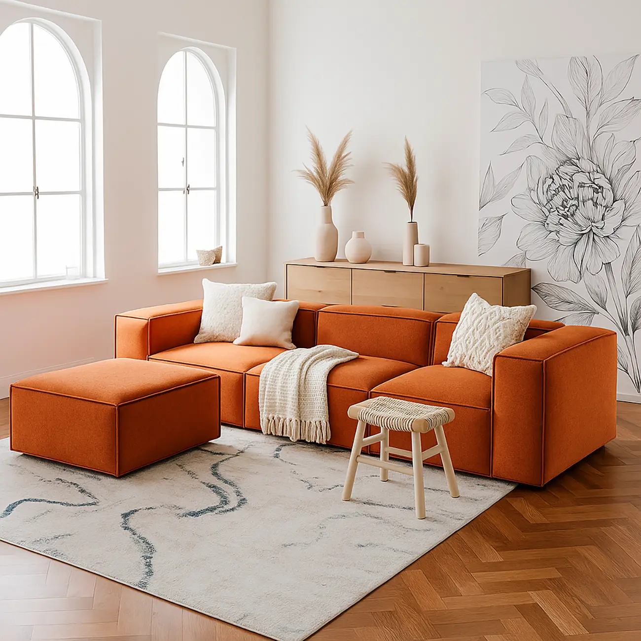 Posh 4-seater modular sofa - Image 2