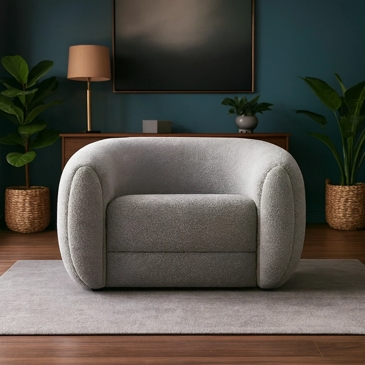 VeloraCurve Accent Chair