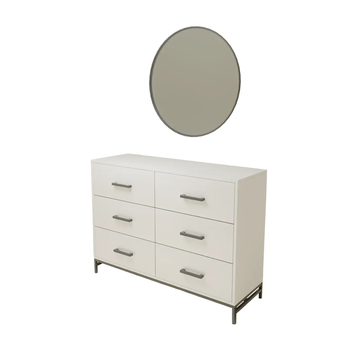 Vero 6 Drawer Dresser with Mirror - Image 3